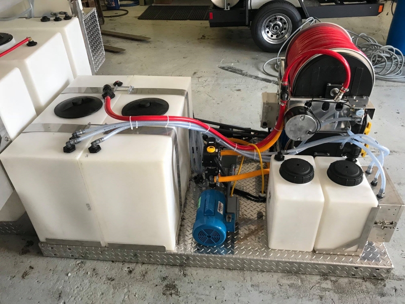 Custom transit van pressure washer build